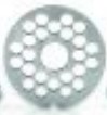 APACH MEAT MINCER PLATE FOR ATS8 6MM