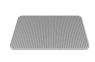 GN1/1 RIBBED-FLAT ALLUM. FAKIRO PLATE UNOX TG875