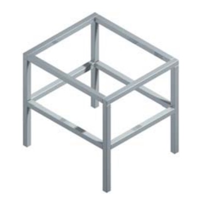 STANDARD ALUM. TABLE BASE 1195 x 855 H 950 mm VESUVIO 85x70 28010215