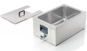 APACH SOFTCOOKER 2/1 GN STAINLESS STEEL CONTAINER WITH LID AND OUTLETVALVE 69062500RAP